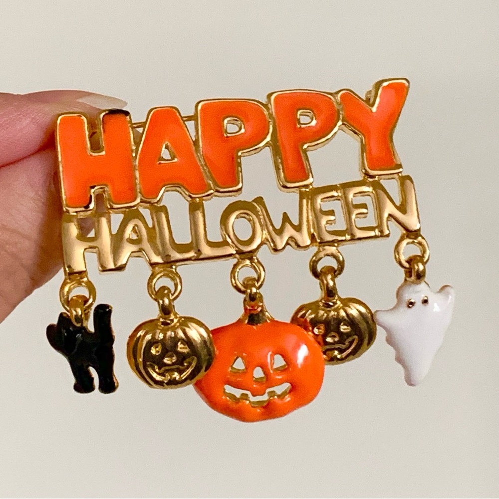 NWOT vintage large Halloween charm brooch